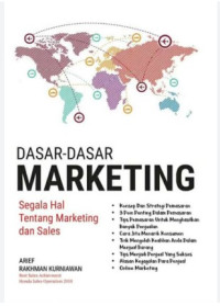 Image of Dasar-Dasar Marketing Segala Hal Tentang Marketing dn Seles